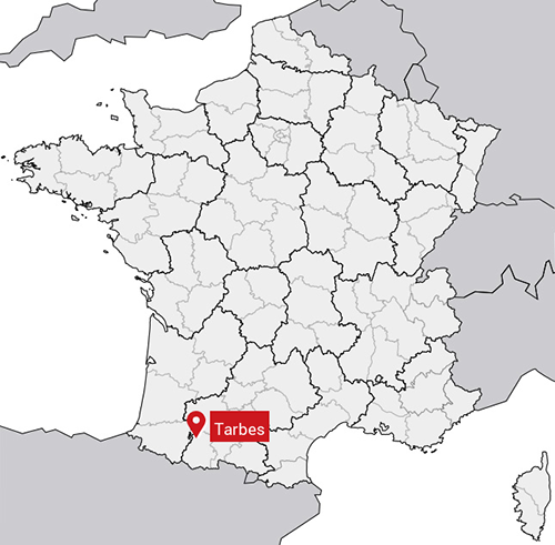 Tarbes Map